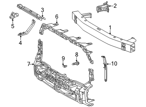 2023 Toyota Tundra Bumper & Components - Front Diagram 2 - Thumbnail