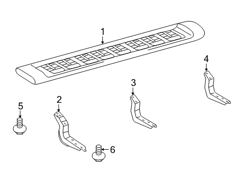 2013 Toyota FJ Cruiser Running Board Diagram