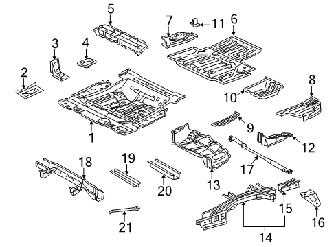 Hook, Transport, Rear Driver Side Diagram for 51968-0E020