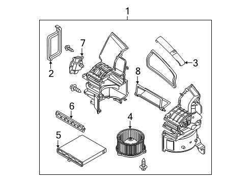 2017 Toyota Yaris iA Cabin Air Filter Diagram for 87139-WB001