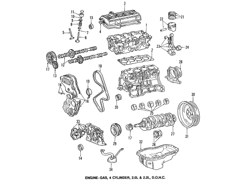 1992 Toyota Camry Engine Parts & Mounts, Timing, Lubrication System Diagram 2 - Thumbnail