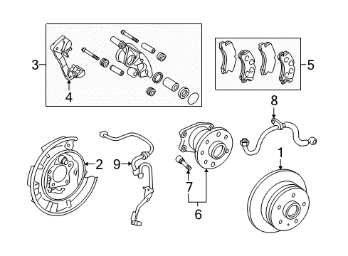 2005 Toyota Avalon Rear Brakes Diagram