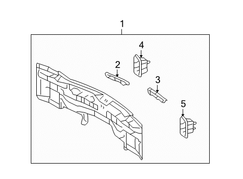 2014 Toyota Venza Rear Body Diagram