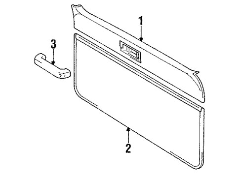 1993 Toyota Land Cruiser Gate Trim Diagram