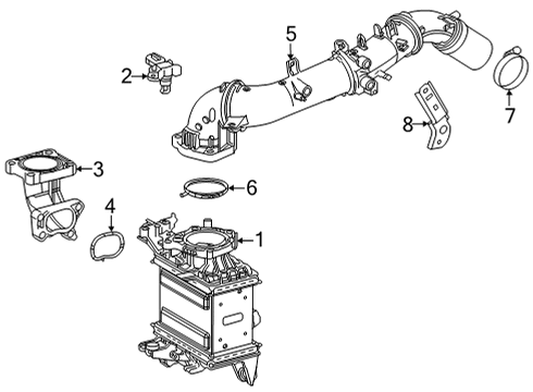 Support, Air Tube Diagram for 17368-25011