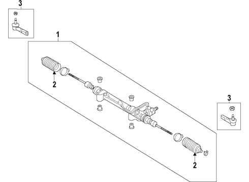 2022 Toyota RAV4 Steering Column & Wheel, Steering Gear & Linkage Diagram 3 - Thumbnail