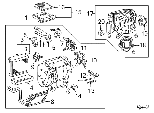 Thermistor, Cooler Diagram for 88625-35090