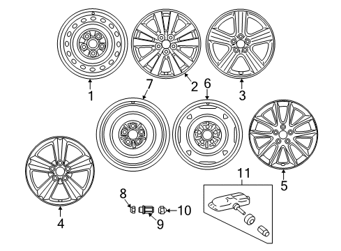 2012 Toyota Matrix Wheels Diagram