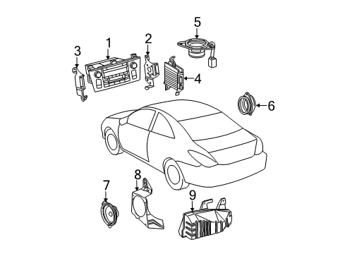 2004 Toyota Solara Sound System Diagram