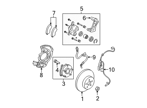 2010 Toyota RAV4 Anti-Lock Brakes Diagram