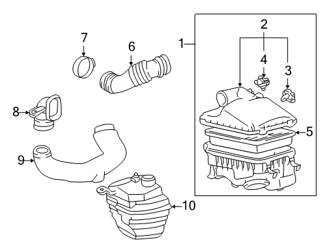 2001 Toyota Corolla Air Intake Diagram