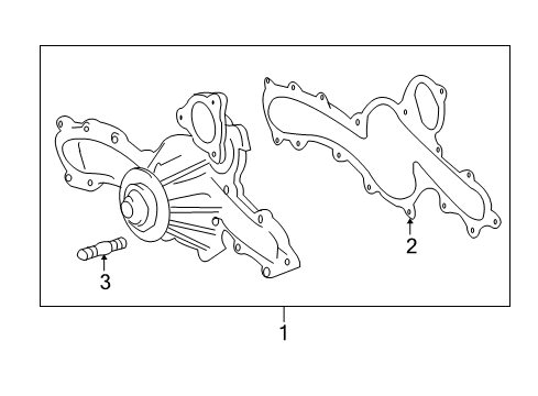 2013 Toyota FJ Cruiser Water Pump Diagram