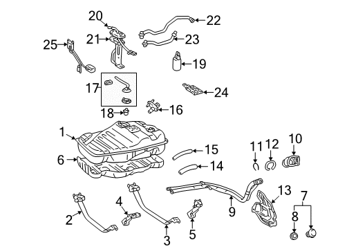 2005 Toyota Land Cruiser Fuel Supply Diagram