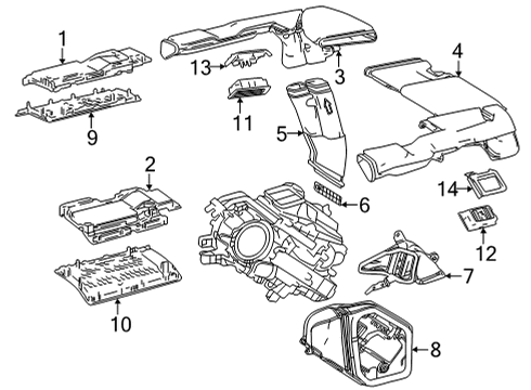 Plate, Cooler Diagram for 88892-28020