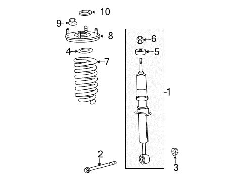 2020 Toyota Tundra Struts & Components - Front Diagram 2 - Thumbnail