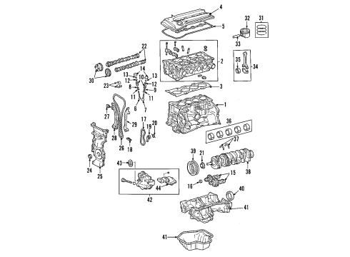 2006 Toyota RAV4 Engine Parts & Mounts, Timing, Lubrication System Diagram 3 - Thumbnail