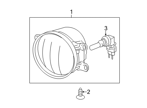 2010 Toyota Camry Front Lamps - Fog Lamps Diagram 2 - Thumbnail