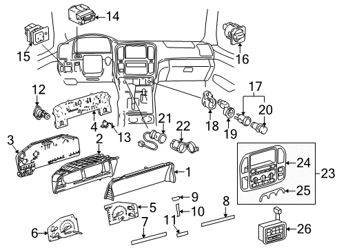Cover, Power Outlet Socket BLK Diagram for 85535-60040-C0