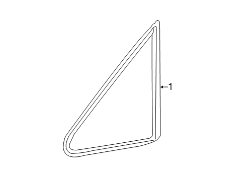 2020 Toyota Sienna Pillars, Rocker & Floor - Glass & Hardware Diagram