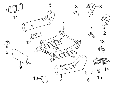 2002 Toyota Highlander Lumbar Control Seats Diagram