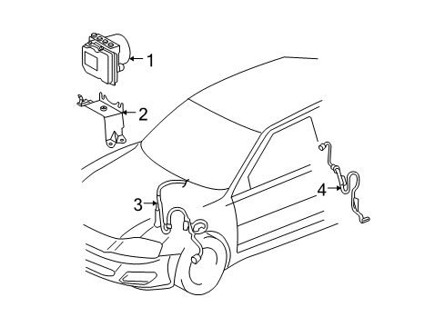 2005 Toyota Avalon ABS Components Diagram 2 - Thumbnail