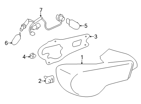 2016 Scion FR-S Tail Lamps Diagram