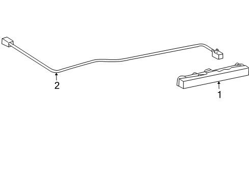 2013 Toyota Corolla High Mount Lamps Diagram