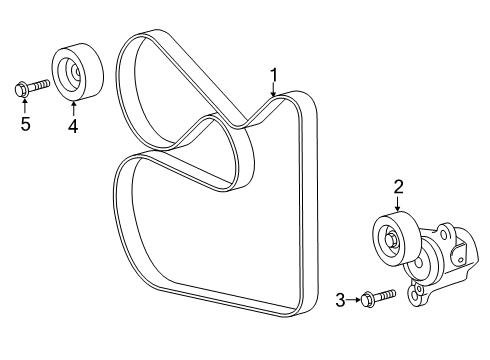 2020 Toyota Avalon Belts & Pulleys Diagram