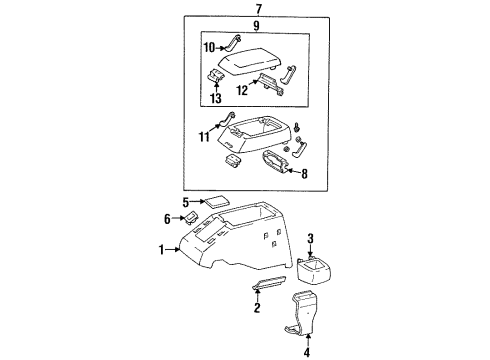 1995 Toyota Land Cruiser Lock, Blue Gray Diagram for 58908-60010-B0