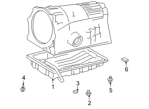 Bolt (For Automatic Transmission Oil Pan) Diagram for 90119-06513