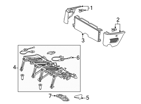 Bracket, Seat Leg Diagram for 79915-42010