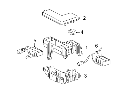 2005 Toyota Tundra Electrical Components Diagram 2 - Thumbnail