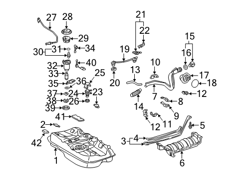 Cushion, Fuel Tank Diagram for 77652-06010