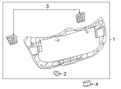 2018 Toyota Yaris Interior Trim - Lift Gate Diagram