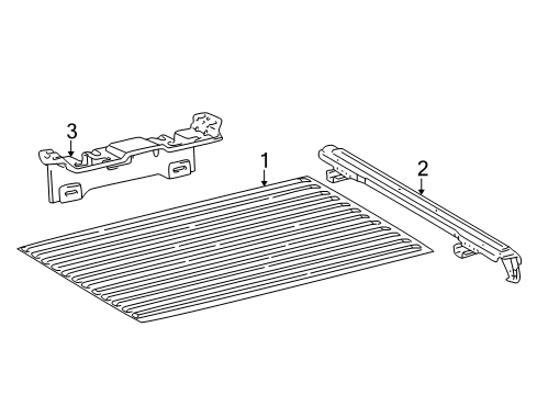 2004 Toyota Tacoma Pick Up Box - Floor Diagram 1 - Thumbnail