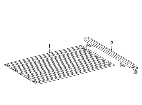 2004 Toyota Tacoma Pick Up Box - Floor Diagram 2 - Thumbnail