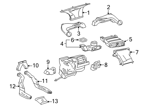 2012 Toyota Yaris Ducts Diagram