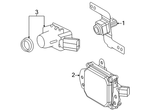 2022 Toyota Sienna Electrical Components - Front Bumper Diagram 2 - Thumbnail