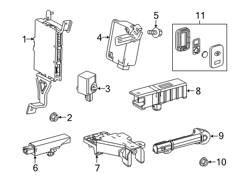 2020 Toyota Sequoia Keyless Entry Components Diagram 2 - Thumbnail