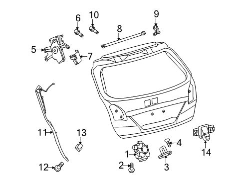 2014 Toyota Venza Lift Gate Diagram