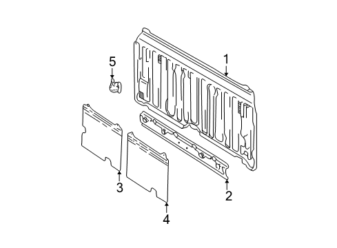 2005 Toyota Tundra Back Panel Diagram