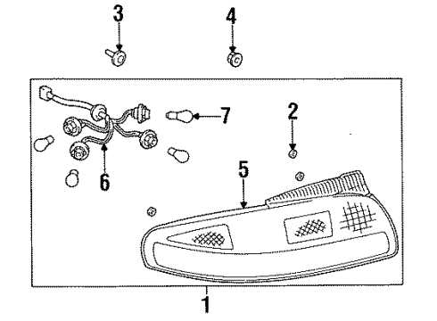 1998 Toyota Celica Tail Lamps Diagram