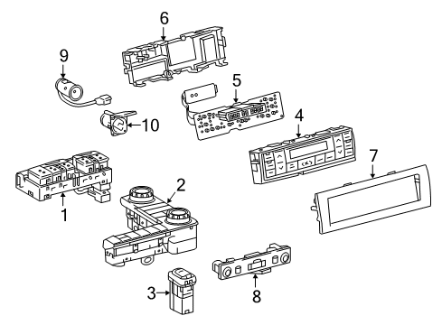 2017 Toyota Land Cruiser Auxiliary Heater & A/C Diagram
