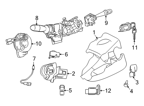 2013 Scion tC Anti-Theft Components Diagram