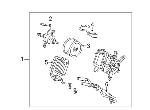 2006 Toyota Highlander Auxiliary Heater & A/C Diagram 2 - Thumbnail