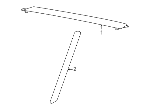 2018 Toyota Mirai Exterior Trim - Quarter Panel Diagram