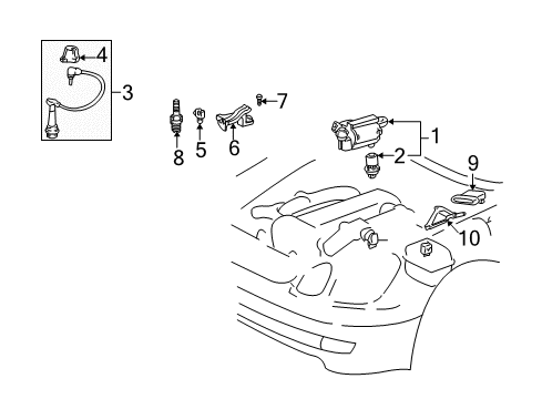 Holder, Resistive Code, Passenger Side Diagram for 19539-50010