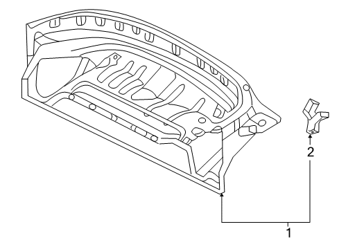 2003 Toyota MR2 Spyder Stowage Compartment Diagram
