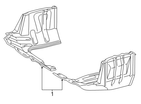 2000 Toyota RAV4 Splash Shields Diagram