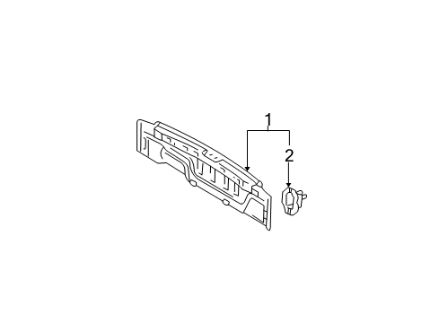 2004 Toyota Highlander Rear Body Diagram